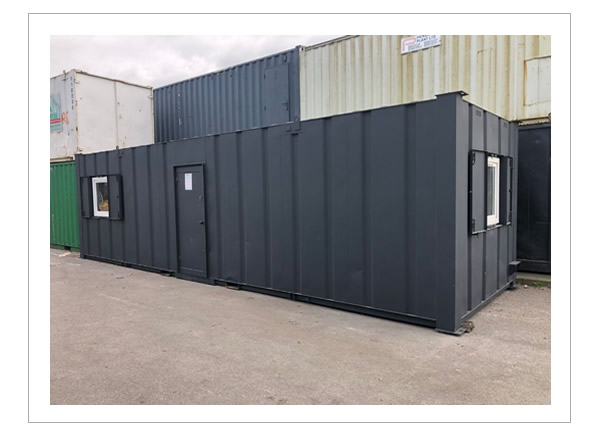32ft by 10ft anti vandal office container in grey